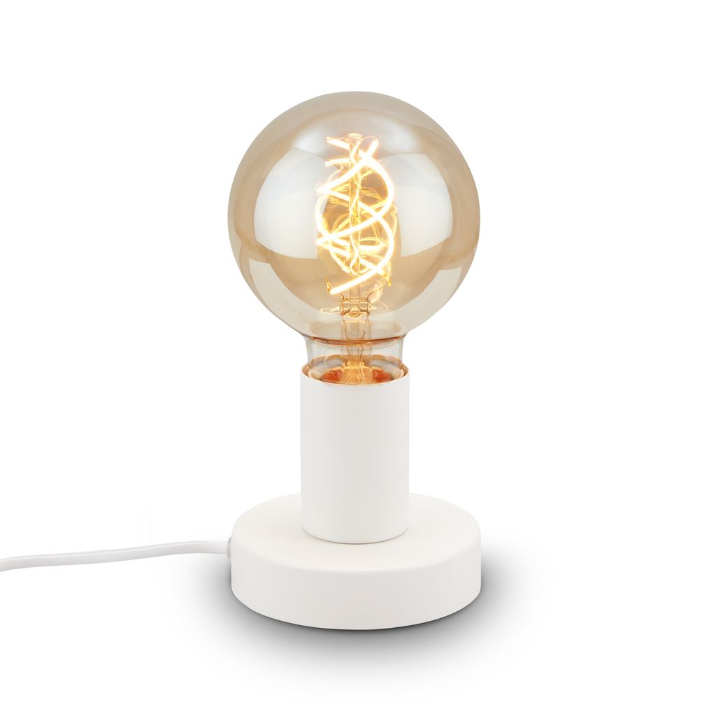 Lampada da tavolo Ø 10 cm 1x exkl. E27 10W bianco